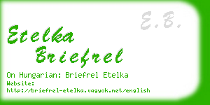 etelka briefrel business card